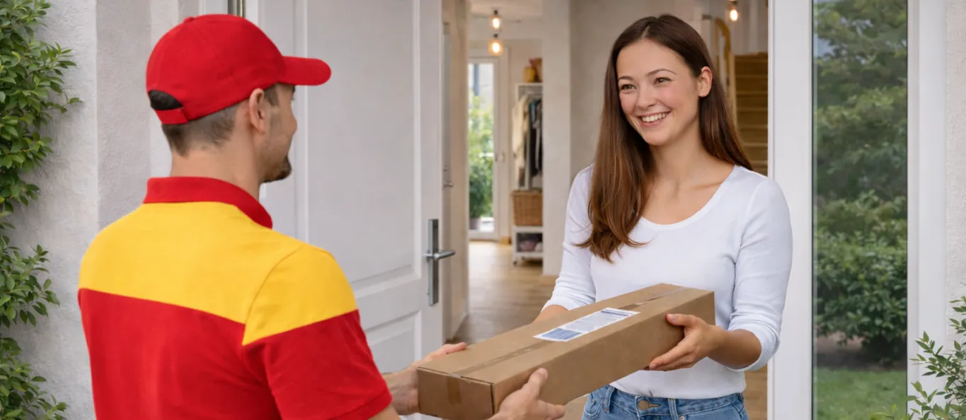 Plissee gut verpackt für eine fachgerechte Anpassung versenden