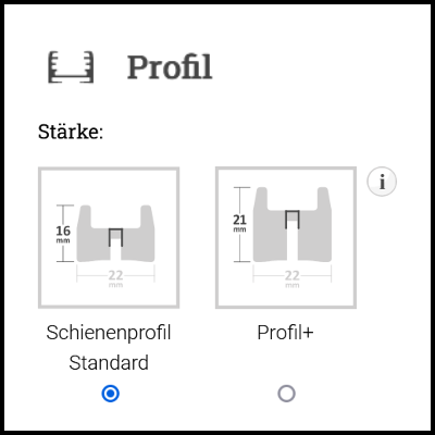 Plissee Profilstrke