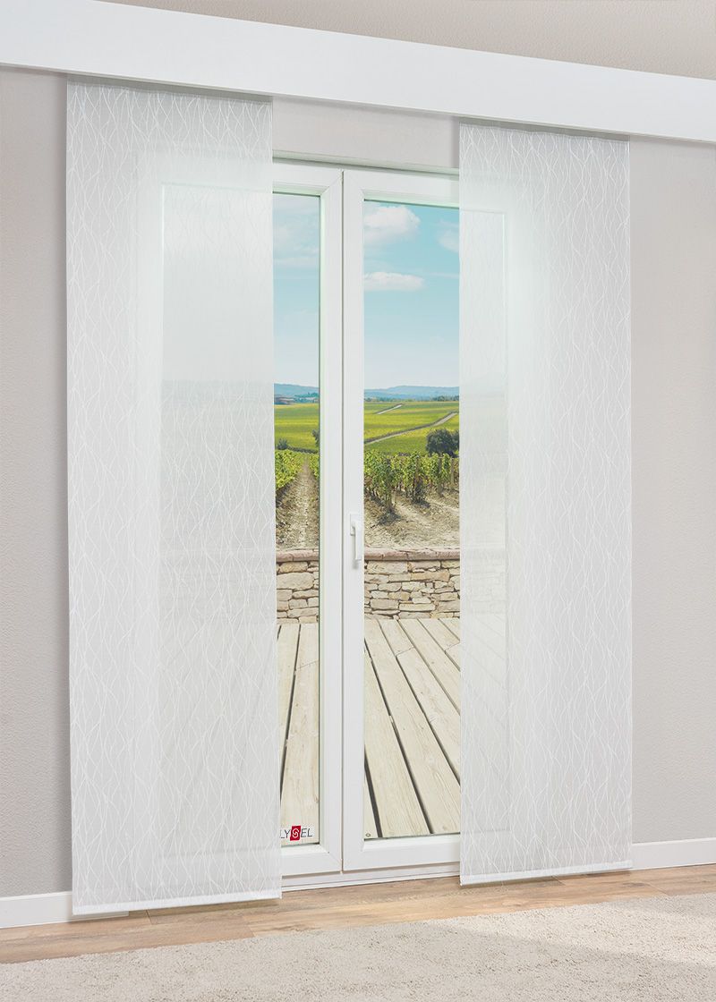 ArtikelbildLysel -  Schiebegardine Damaro #1W in Weiß