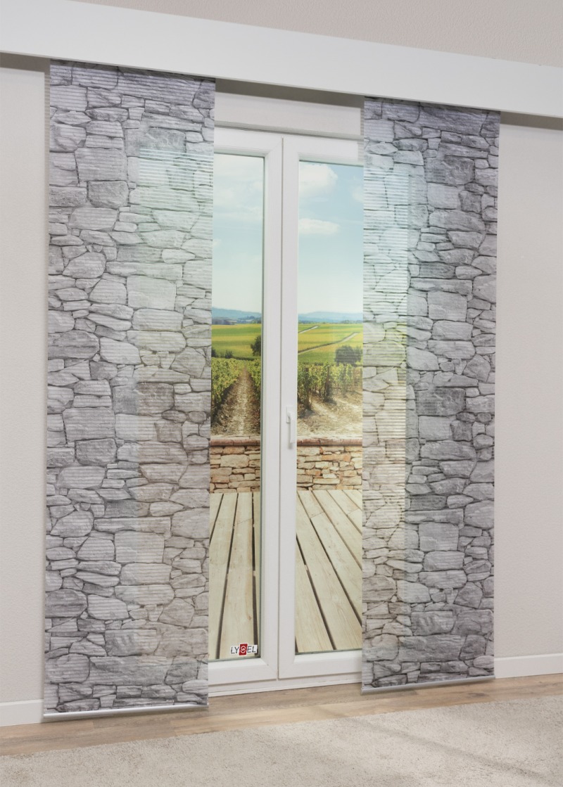 ArtikelbildLysel - Flächenvorhang Benato #1W in steingrau