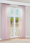Vorschau Lysel -  Schiebegardine Daloa #1W in Weiß Rosa
