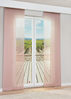 Vorschau Lysel -  Schiebegardine Issia #1W in Weiß Altrosa