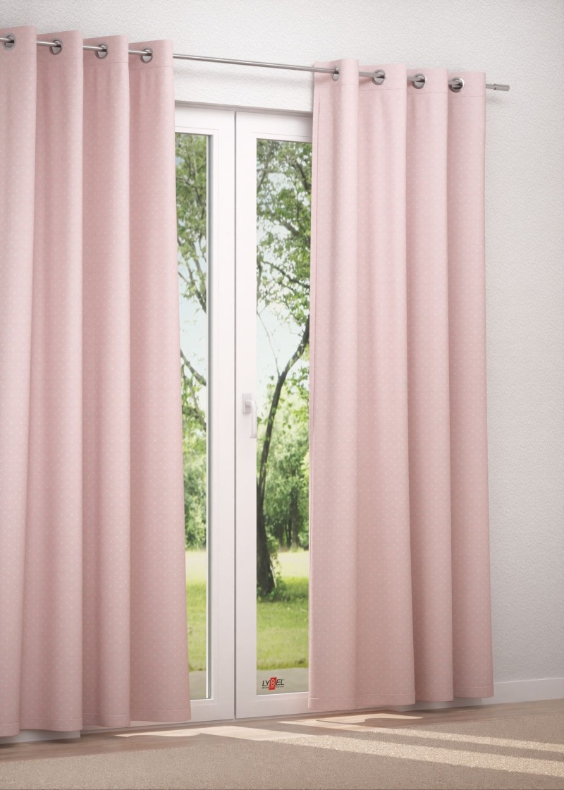 Ösenschal in rosa