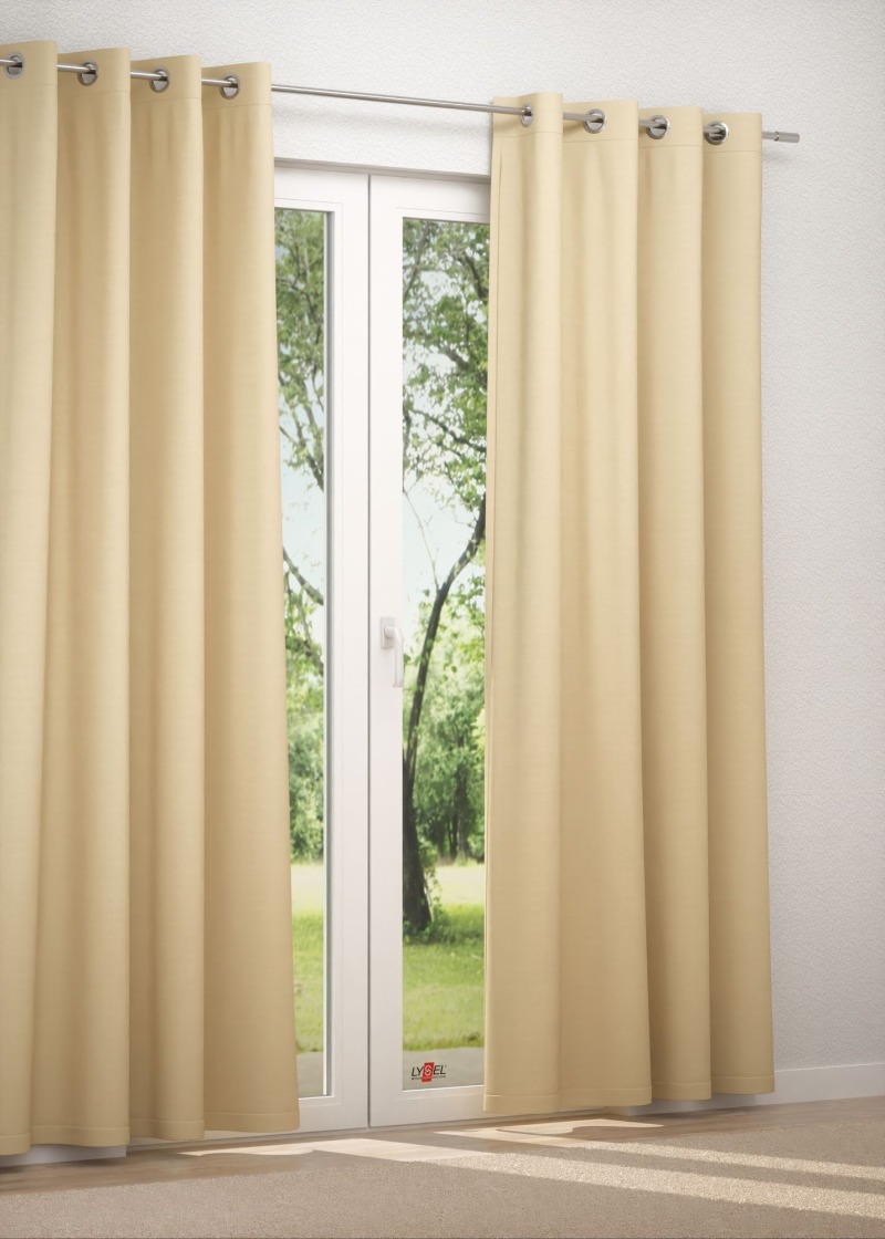 Ösenschal in Beige