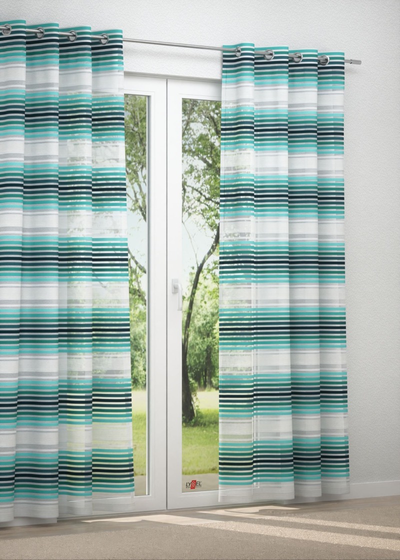 Ösenschal in blau