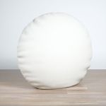 Dekokissen rund in weiß