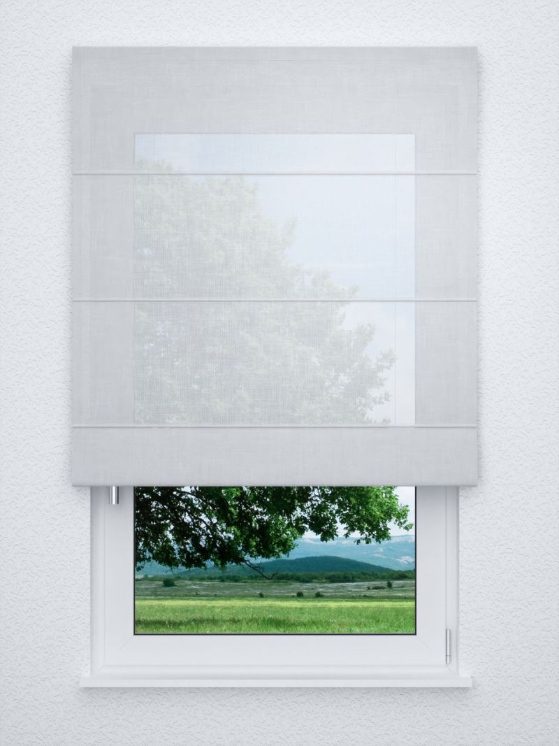 Raffrollo classic in Weiß