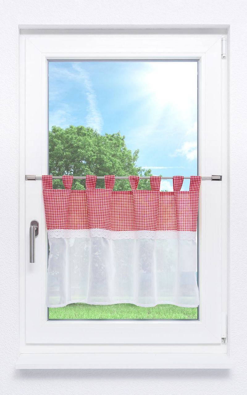 ArtikelbildScheibengardine von Lysel - Fernanda #1W Rot