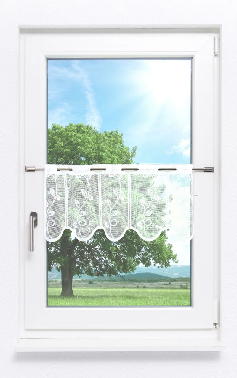 ArtikelbildScheibengardine von Lysel - Rankendekor #1W weiß