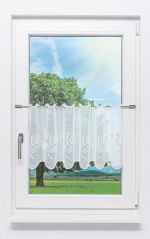 Vorschau Scheibengardine Plauener Spitze® - Rosenspiel #1W terra