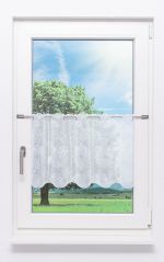Vorschau Scheibengardine Plauener Spitze® - Blüten #1W weiß