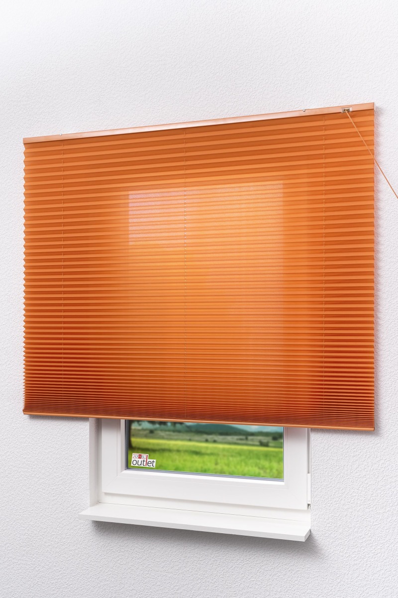 Lysel Outlet - Plissee freihängend Aprikose