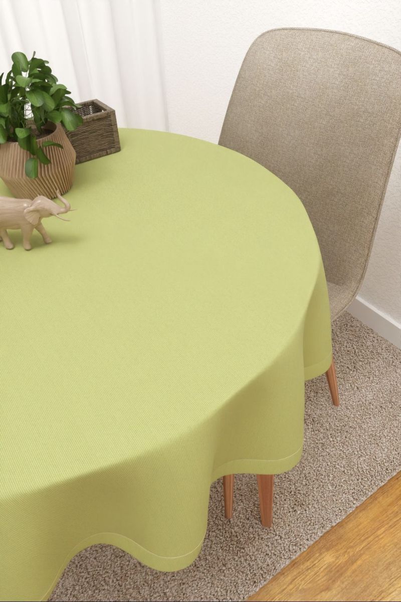 Tischdecke rund in Grün