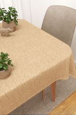 Tischdecke eckig in beige