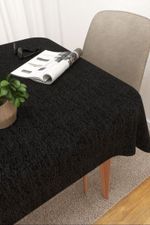 Tischdecke eckig in schwarz