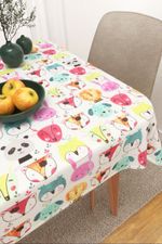 Tischdecke eckig in Weiß