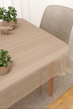 Tischdecke eckig in Beige