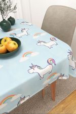 Tischdecke eckig in Blau