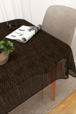 Tischdecke eckig in Schwarz