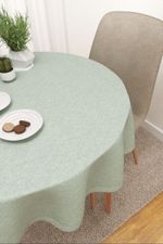 Tischdecke rund in blau