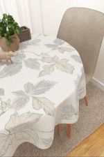 Tischdecke rund in Braun