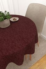 Tischdecke rund in rot
