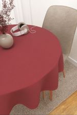 Tischdecke rund in Rot