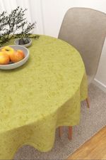 Tischdecke rund in grün
