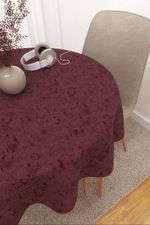 Tischdecke rund in rot
