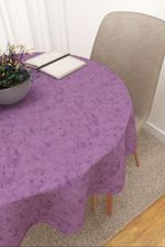 Tischdecke rund in violett