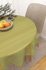Tischdecke rund in Grün