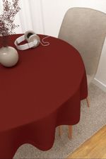 Tischdecke rund in Rot