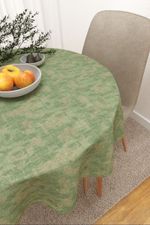 Tischdecke rund in grün