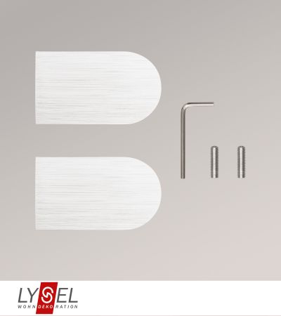 Lysel - 1 Paar Endstücke Round für Coral-Stangen