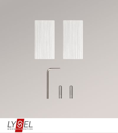 Lysel - 1 Paar Endstücke Quadro für Coral-Stangen