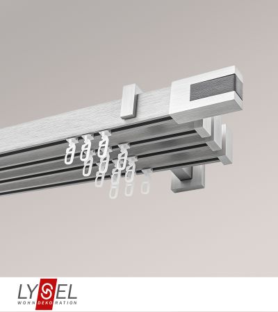Lysel - SET Coral 160cm Multiträger 2-Lauf mit Endstücke Stripe in Silber