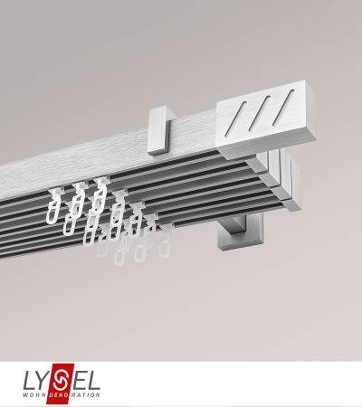 Lysel - SET Coral 480cm Multiträger 2-Lauf mit Endstücke Lines in Silber