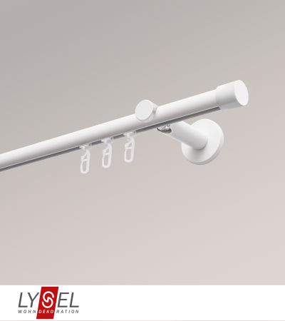 Lysel - SET Opal Innenlauf 200cm Träger offen mit Endstücke Zylinder in Weiß