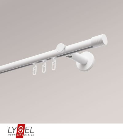 Lysel - SET Opal Innenlauf 200cm Träger offen mit Endstücke Zylinder in Weiß