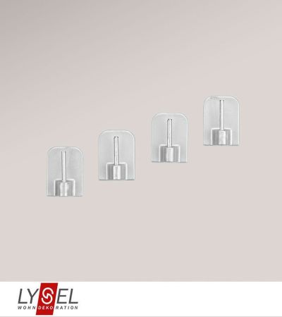 Lysel - SET Klebehaken für Vitragenstangen