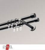 Vorschau Lysel - SET Opal 160cm Doppel-Kombiträger offen 2-Lauf mit Endstücke Kappe in Bronze #1W titan