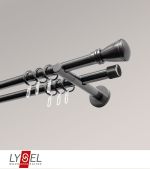 Vorschau Lysel - SET Opal 160cm Doppel-Kombiträger offen 2-Lauf mit Endstücke Konus in Bronze #1W titan