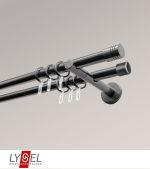 Vorschau Lysel - SET Opal 160cm Doppel-Kombiträger offen 2-Lauf mit Endstücke Zylinder in Weiß #1W titan