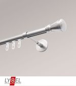 Vorschau Lysel - SET Opal Innenlauf 160cm Träger geschlossen mit Endstücke Konus in Bronze #1W edelstahl-optik