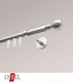 Vorschau Lysel - SET Opal Innenlauf 160cm Träger geschlossen mit Endstücke Kugel in Bronze #1W edelstahl-optik