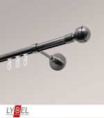 Vorschau Lysel - SET Opal Innenlauf 160cm Träger geschlossen mit Endstücke Kugel in Bronze #1W titan