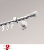 Vorschau Lysel - SET Opal Innenlauf 160cm Träger offen mit Endstücke Konus in Bronze #1W edelstahl-optik