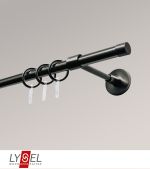 Vorschau Lysel - SET Opal 160cm Träger geschlossen mit Endstücke Kappe in Bronze #1W titan