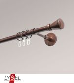 Vorschau Lysel - SET Opal 160cm Träger geschlossen mit Endstücke Konus in Weiß #1W bronze