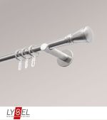 Vorschau Lysel - SET Opal 160cm Träger offen mit Endstücke Konus in Weiß #1W edelstahl-optik